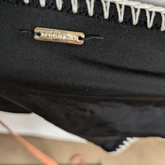 Minimalist Black and Cream Bikini Swimwear - Picture 6 of 12